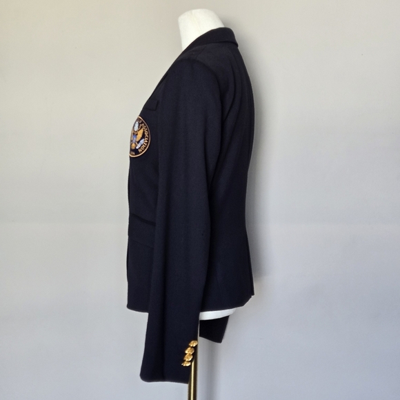 Brooks Brothers Stellita Fit U.S. Golf Assoc Gold Button Navy Wool Blazer 4 - Picture 5 of 12